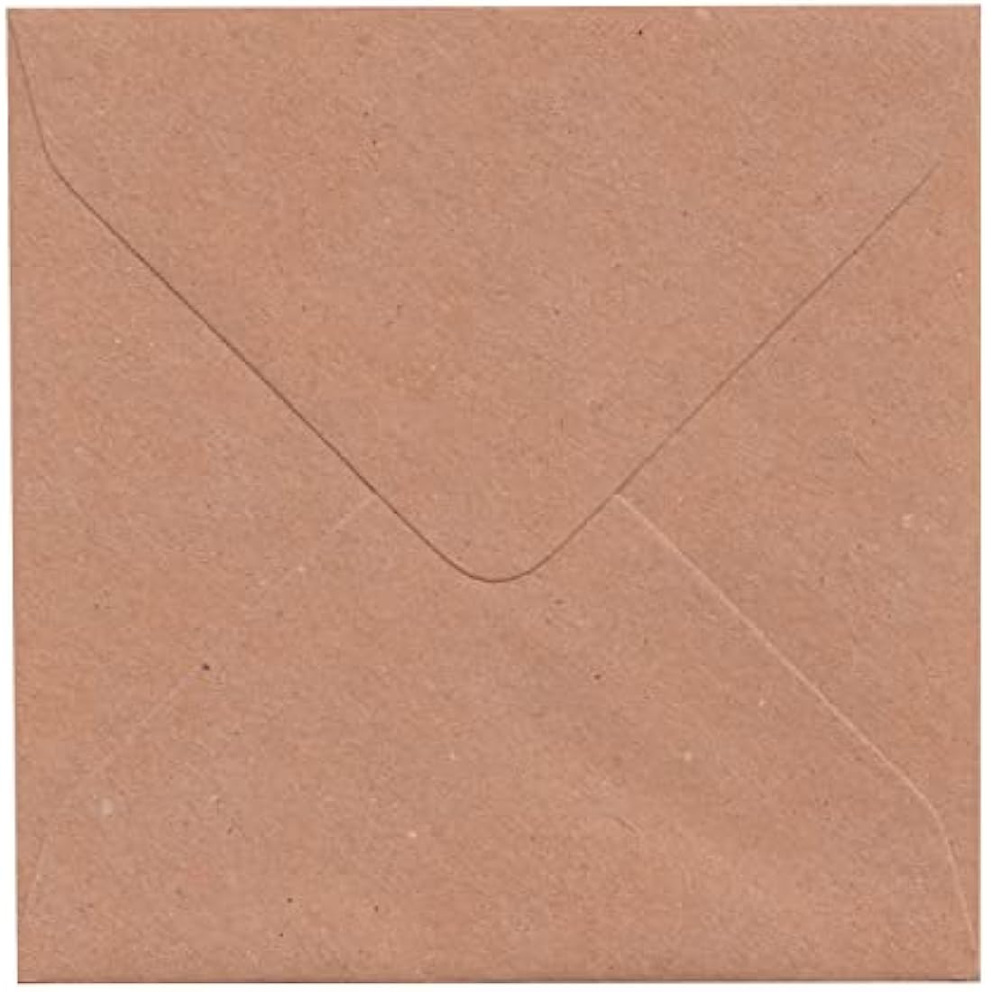 Craft UK 2050 5 x 5 inch Kraft Card and Envelope pack of 50 - Brown
