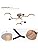 Schindora 4 Heads LED Ceiling Light,36W Neutral White 4500K,Wood Decor Ceiling Chandelier Ø66cm for Living Room Kitchen Dining Room Home Office Children's Room
