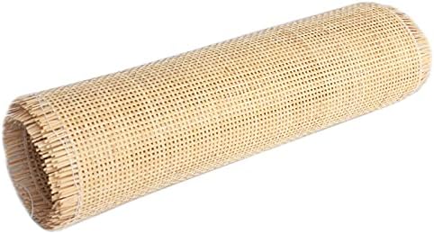 Feyart Natural Rattan Cane Webbing Square Mesh Radio Weave Cane Mesh (50 x 100cm) - Upcycle Furniture, DIY Projects, Home Décor