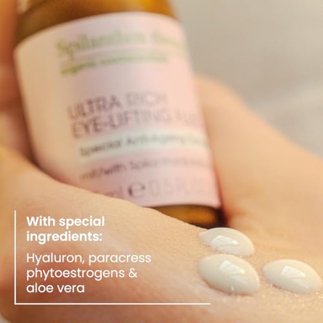 Spilanthox therapy - Ultra Rich Eye-Lifting Fluid - Anti-Ageing Eye Care for Smooth Eye Area - Spilanthol, Hyaluronic Acid & Organic Aloe Vera - Vegan Natural Cosmetics - 15ml