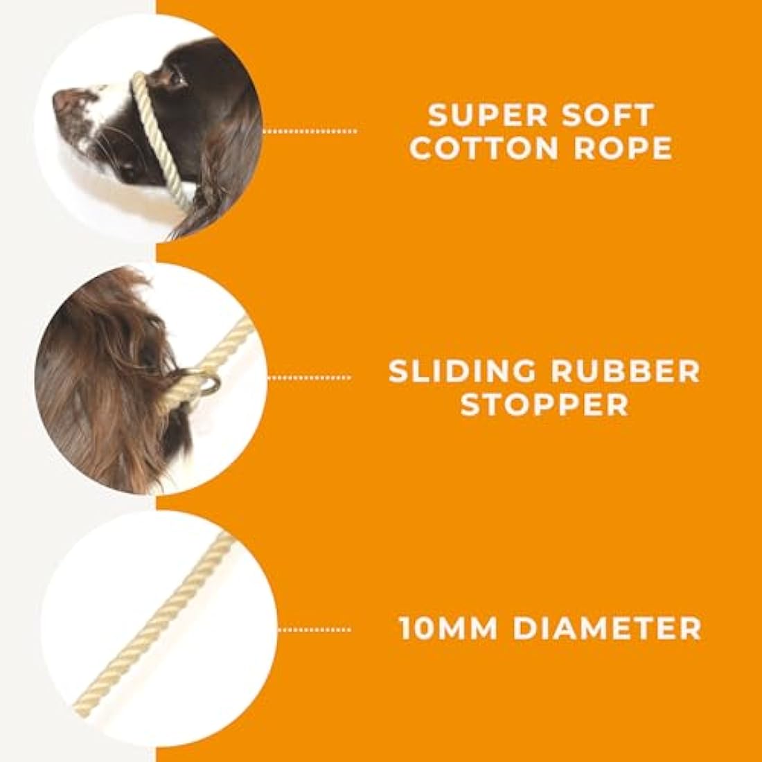 Dog & Field Figure 8 Anti-Pull Lead/Halter/Head Collar/Harness (Natural)