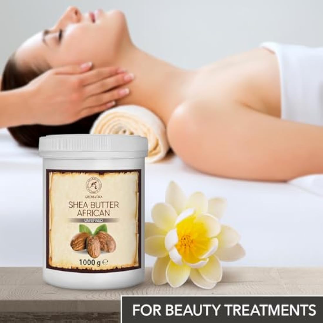Shea Butter (Unrefined)1000g - Cold Pressed - Africa - Ghana - 100% Pure & Natural Shea Butter Body Butter - Unrefined Raw - Intensive Care for the Face - Body - Hair