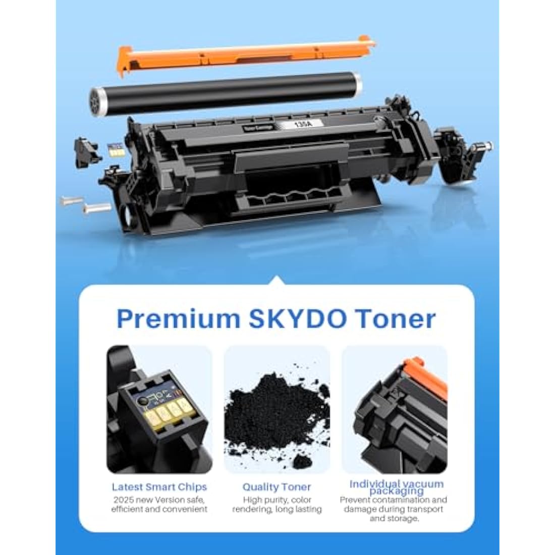 Skydo 135A Toner Cartridge, With Chip, Compatible for HP W1350A 135A W1350X 135X Laserjet Toner Cartridge for H P Laserjet M209 M209dw MFP M234 M234dw M234sdw M234sdn Printer (1-Black)