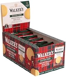 Walker's Shortbread Gluten Free Rounds, Traditional Pure Butter Scottish Recipe. 30g (Pack of 60) [Packing May Vary]