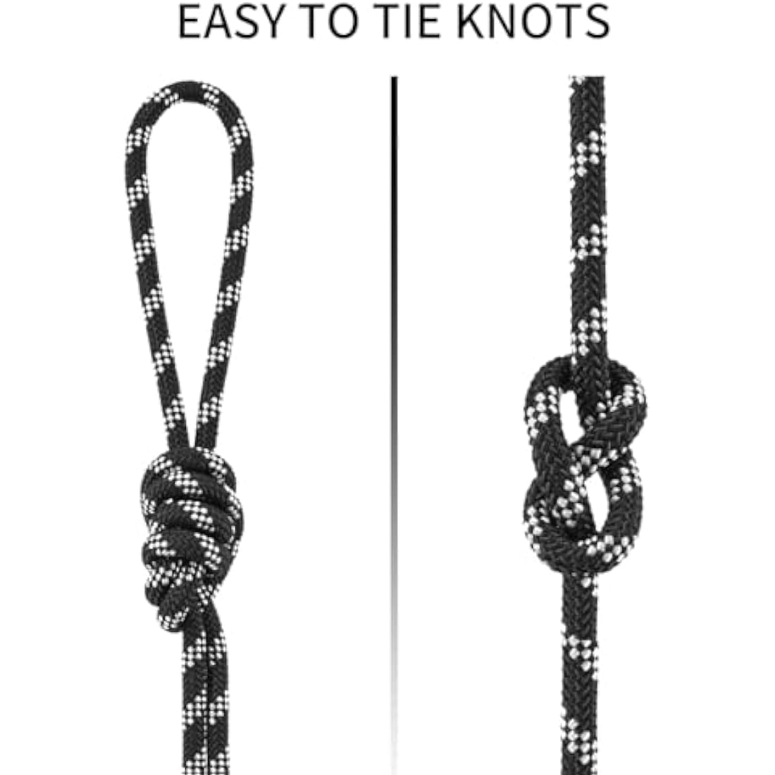 NewDoar Outdoor Rope 14KN/18KN 8mm/10mm High Strength Accessory Cord Rope Double Braid Multifunctional Cord for Camping, Hiking, Fishing, Hauling Loads, Hammocks,Tents
