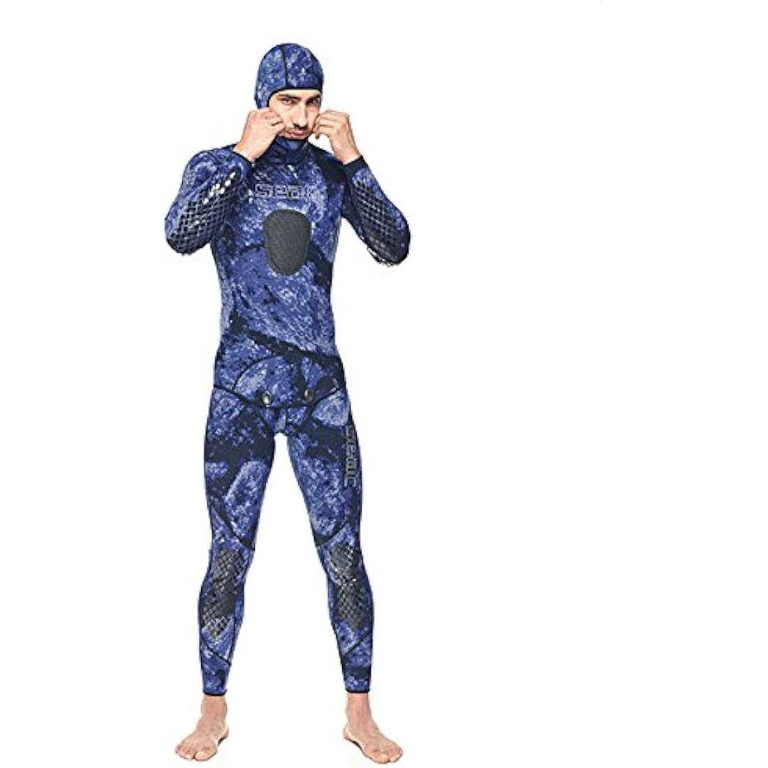 SEAC Makira Makaira 2 mm Camo Spearfishing Wetsuits for Man Two-Pieces Design Premium Yamamoto Neoprene with Super Stretch Armpit for Freediving
