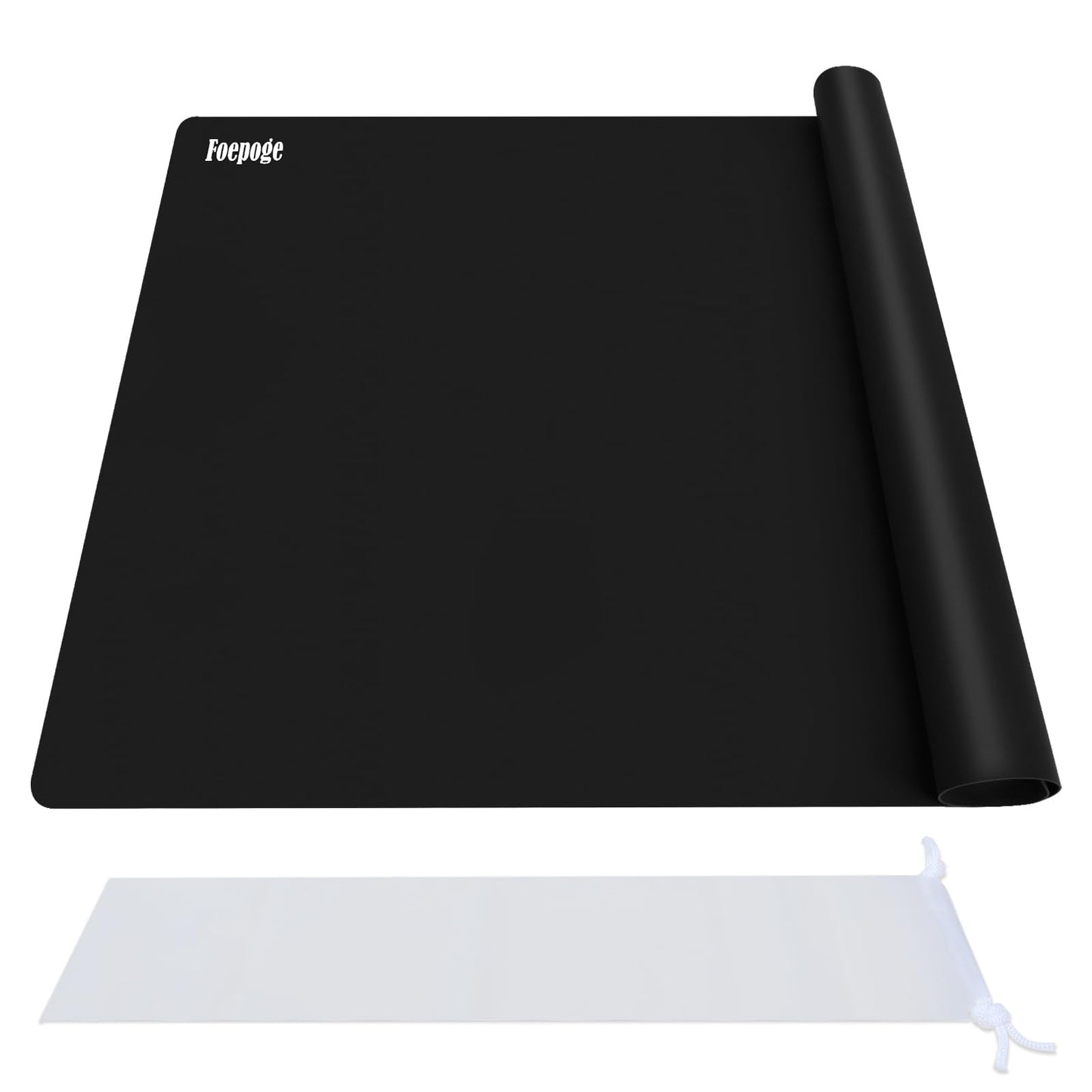 Foepoge Extra Large Silicone Mat for Resin Casting 71x51 cm, Non Stick Silicone Sheet for Crafts, Heat Resistant Countertop Protector, Placemat for