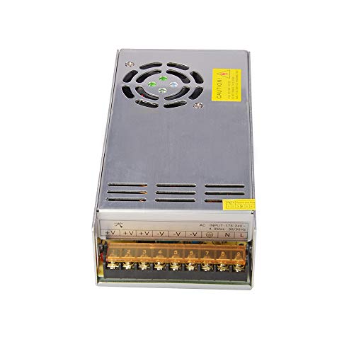 Dapenk 24v Power Supply Driver Transformer 240v to 24v Dc Power Supply Led Driver Light Adapter Light Converter Aluminum Shell (PS600-24V)