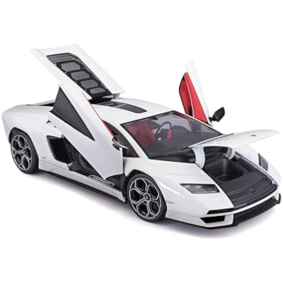 Maisto LAMBORGHINI COUNTACH LPI 800-4 Super Car - 1:18 Scale - Incredibly Detailed Die-Cast Replica Collectible Car Model, White