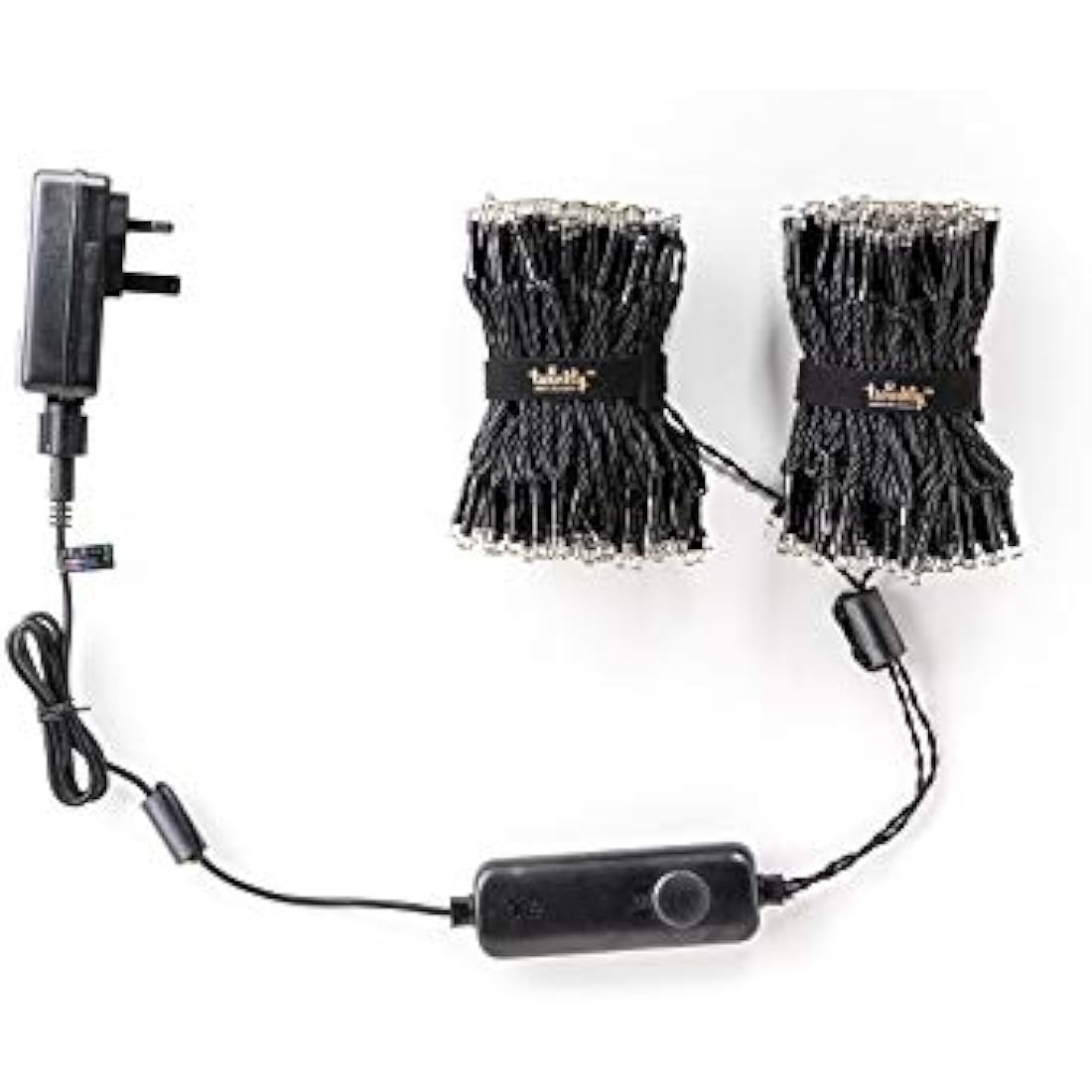 Twinkly Strings 400 White LED, LED Light String for Outdoor and Indoor, White Lights from Warm to Cool, Mappable LEDs, Compatible with Alexa, Google Home, IP44, App Control, Black Wire, 32m