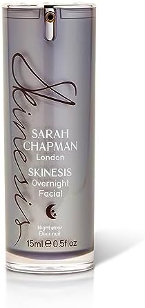 Sarah Chapman Skinesis Overnight Facial Elixir Face Oil, 15ml – Re-Plumps Skin, Softens Lines, with Vitamins A & C to Rejuvenate & Brighten