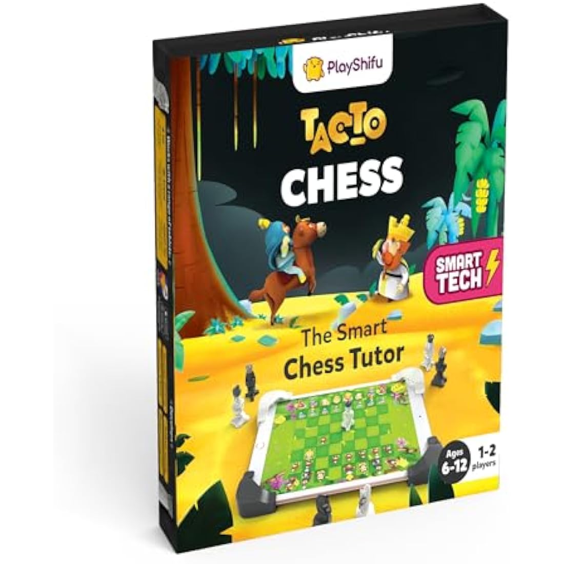 PlayShifu Interactive Chess Board Game - Tacto Chess (Kit + App with 4 Modes) Fun Chess Set for Kids, Beginners, for Kids, Age 6 & Up | Chess Learning Games (Tablet Not Included)