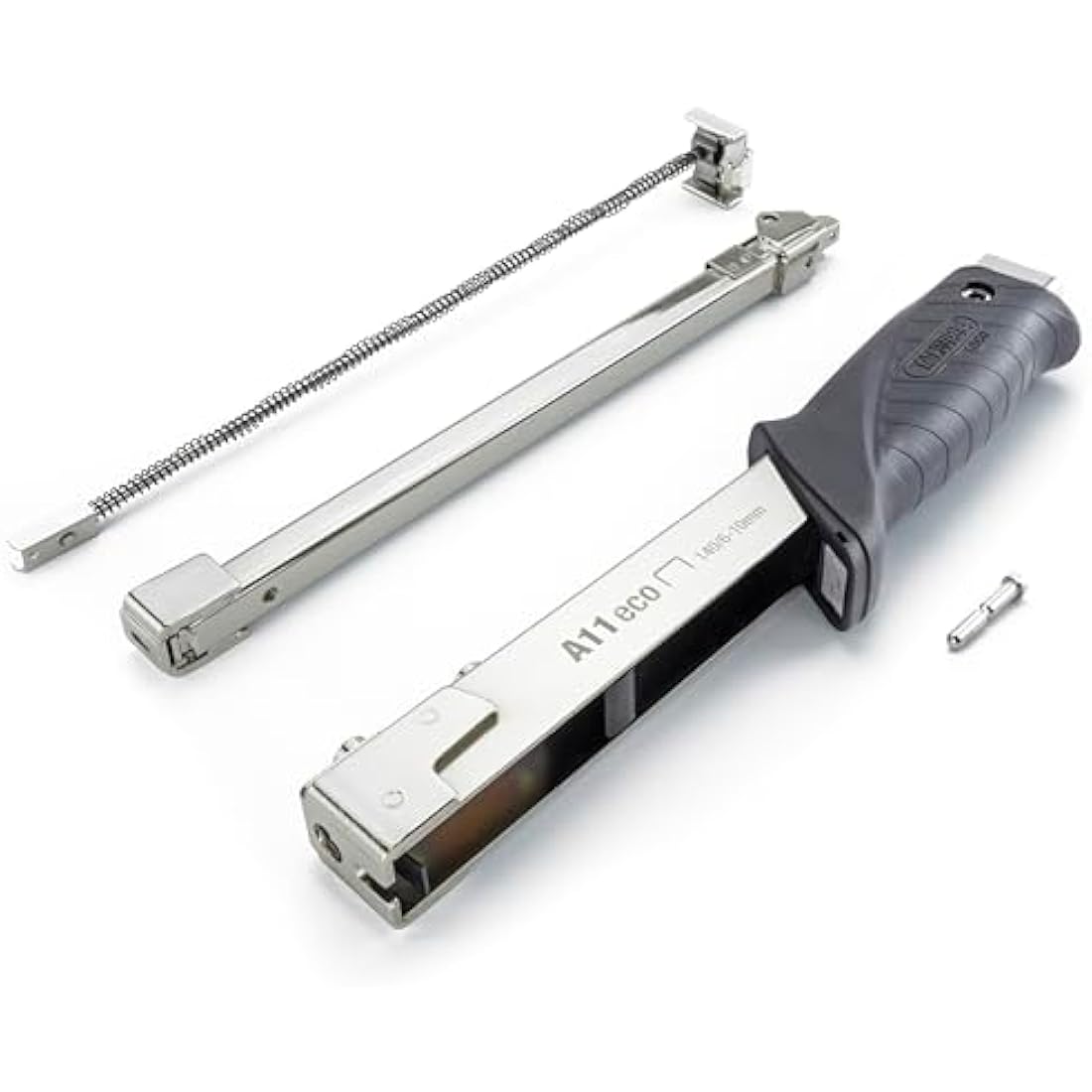 Tacwise 1185 A11 Hammer Tacker with 75,000 140/10mm Staples, Uses Type 140 / 6 - 10 mm Staples, Silver / Black