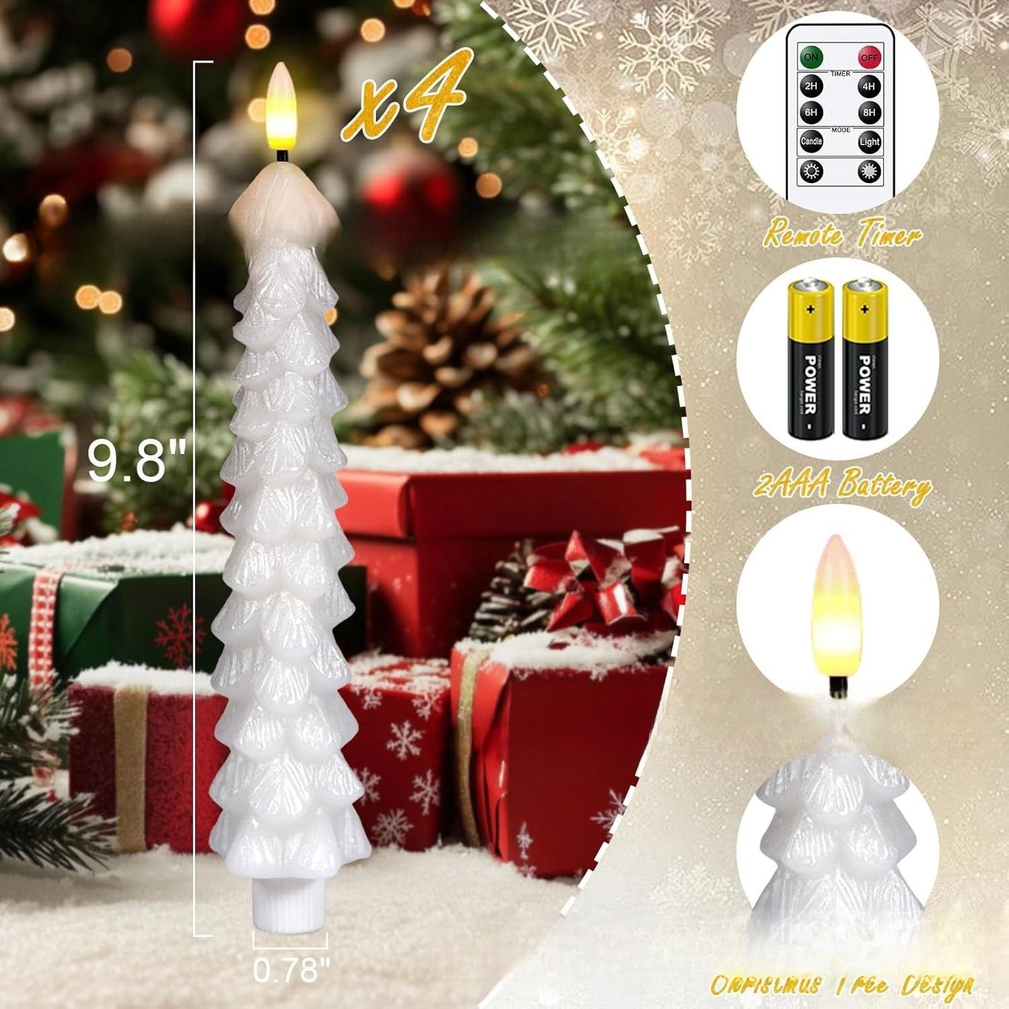 Christmas Decoration Atmosphere Christmas Pine Cone Candle