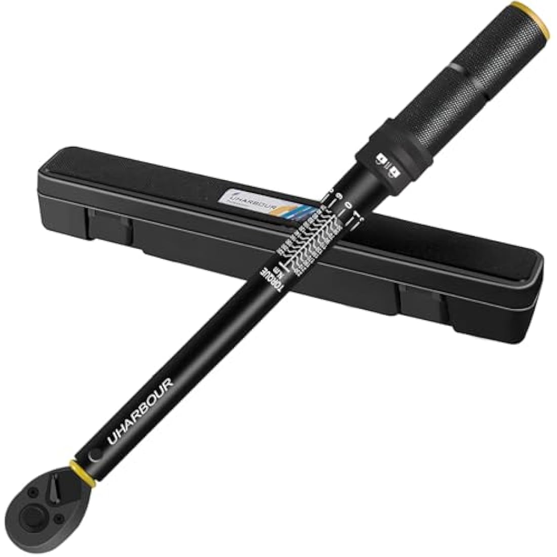 Uharbour Torque Wrench 1/2, 20-230 N.m Car Torque Wrench Dual Direction 1 Nm Adjustment with Lock, ±3% Accuracy with Unique Calibration Certificate