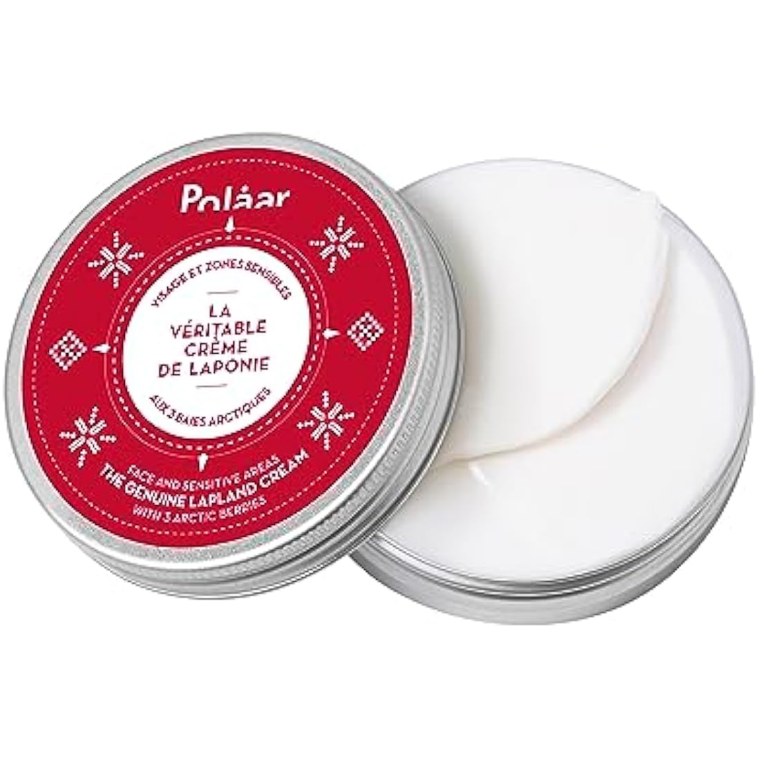 Polåar - Face and Sensitive Areas Cream - The Genuine Lapland Cream with 3 Arctic Berries - Natural Moisturizing Face Care - Vegan, Cruelty Free, Made in France - 100 ml