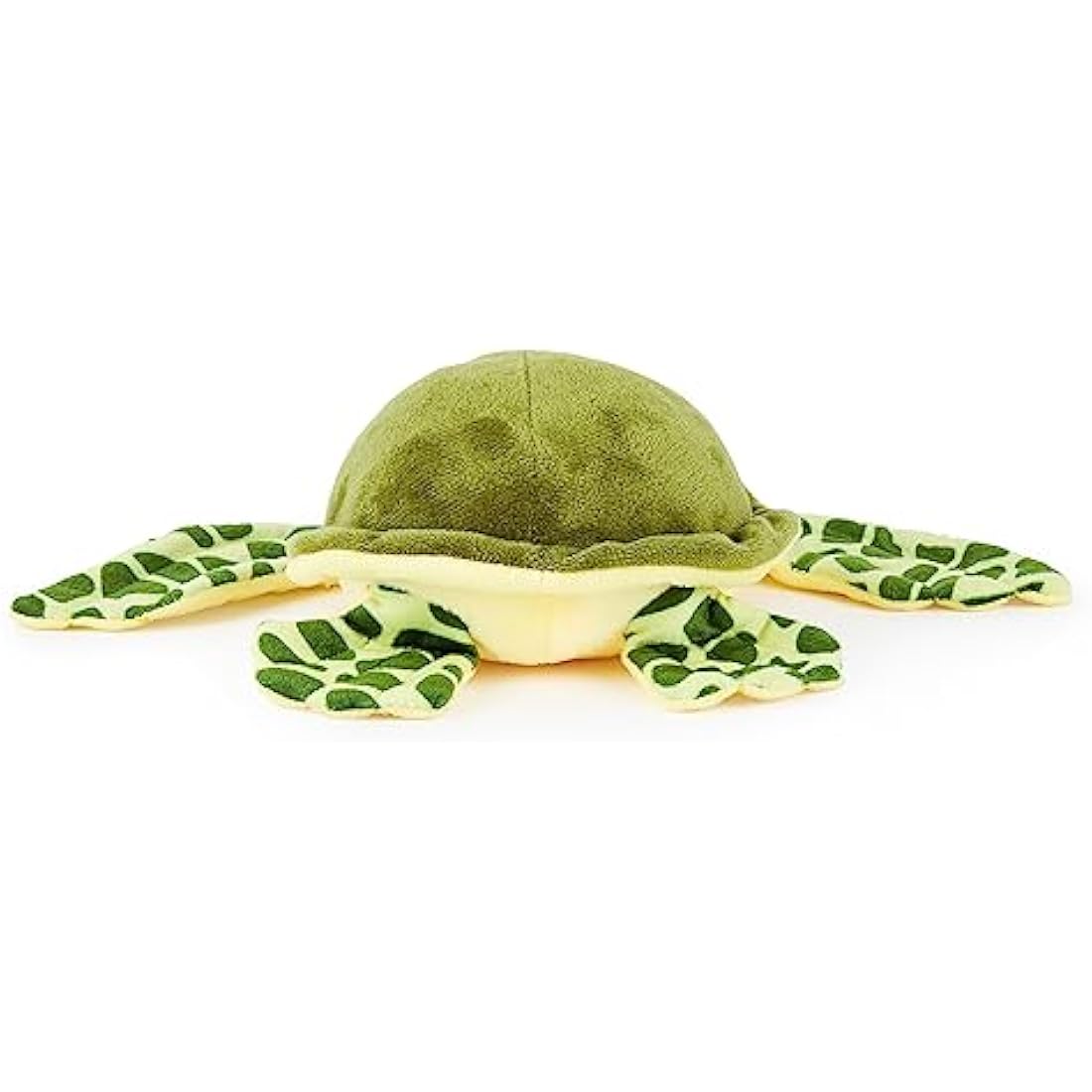 Zappi Co 100% Recycled Plush Green Sea Turtle Toy (30cm Width) Stuffed Soft Cuddly Eco Friendly animals Collection For New Born Child First kid