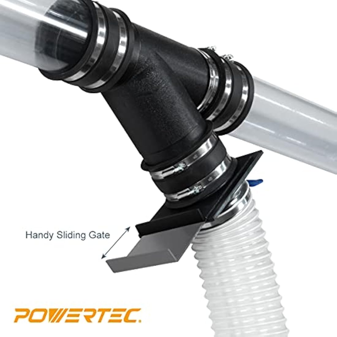 POWERTEC 70133-P6V 2-1/2-Inch Blast Gate for Dust Collector, Dust Collection Fittings, 6 PK