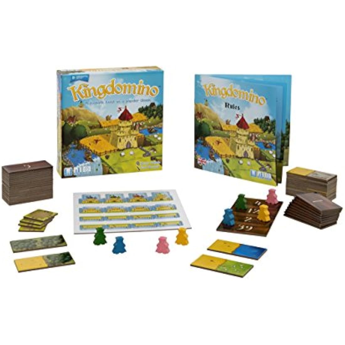 Blue Orange | Kingdomino Game | Board Game | Ages 8+ | 2-4 Players | 15 Minutes Playing Time