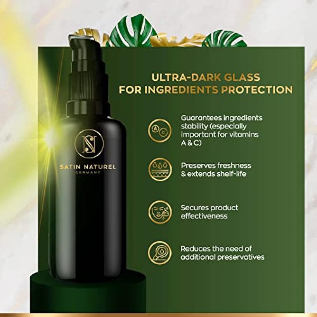 Satin Naturel Organic Almond Oil 200ml – Cold-Pressed, 100% Pure & Natural – Rich in Vitamins for Skin, Hair & Nails – Vegan Natural Cosmetic in Glass Bottle