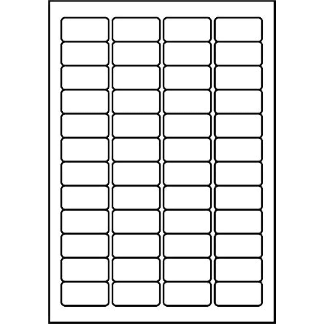 SmithPackaging A4 Self Adhesive Address Labels, 48 Labels Per Sheet, 100 Sheets, 45.7 x 21.2mm 4800 Labels
