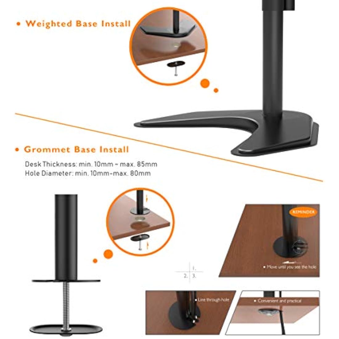 BONTEC Double Twin Arm Desk Mount for 13-27 inch LCD LED Monitor Screens, Ergonomic Tilt, Swivel & Rotate Dual Monitor Stand, VESA Dimensions: 75x75-100x100mm