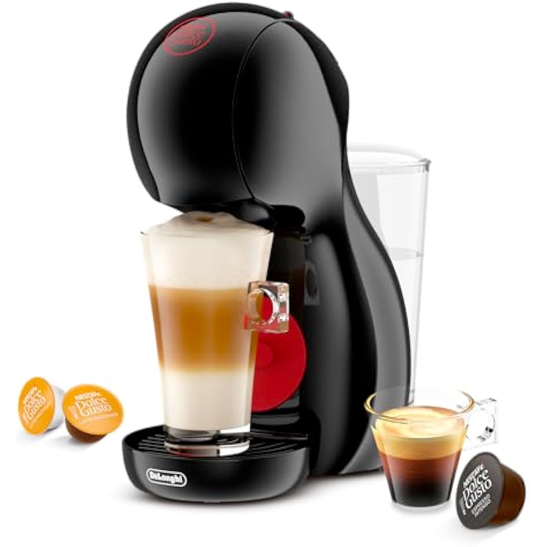 NESCAFÉ Dolce Gusto EDG210.B Pod Coffee Machines Piccolo Coffee XS Manual Coffee Machine black red by De’Longhi Black Coffee Machine