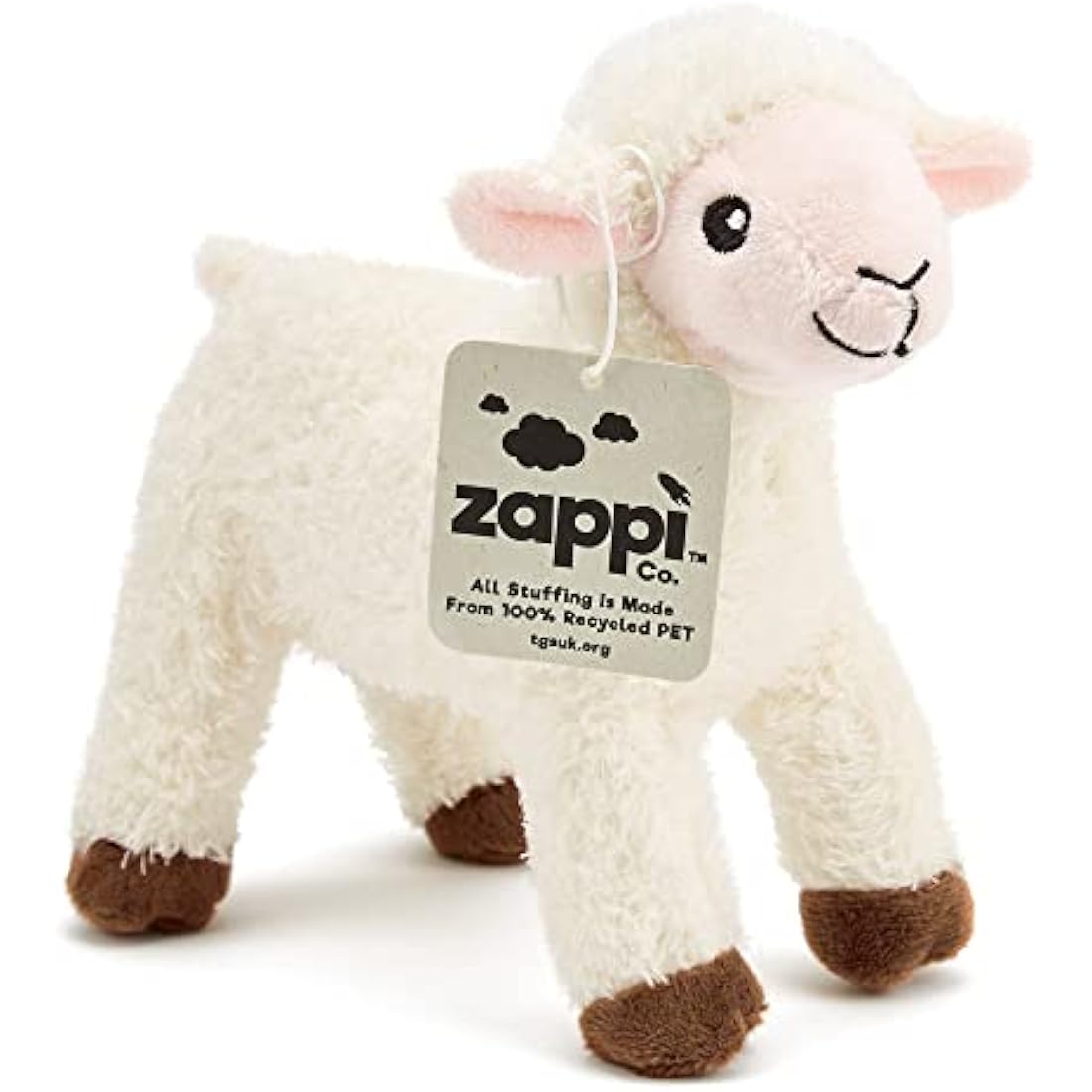 Zappi Co Children's Soft Cuddly Plush Toy Animal - Perfect Perfect Soft Snuggly Playtime Companions for Children (12-15cm /5-6") (Lamb)