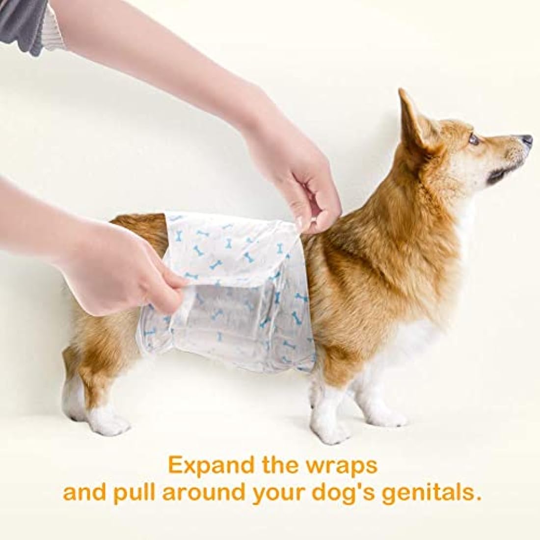 Dono Dog Nappies Male,Male Dog Wraps with Wetness Indicator,Disposable Dog Belly Bands for Puppies,Super Absorbent&Leak-proof,Puppy Nappies for Incontinence,Traveling-Bulk Pack (6M -60count)