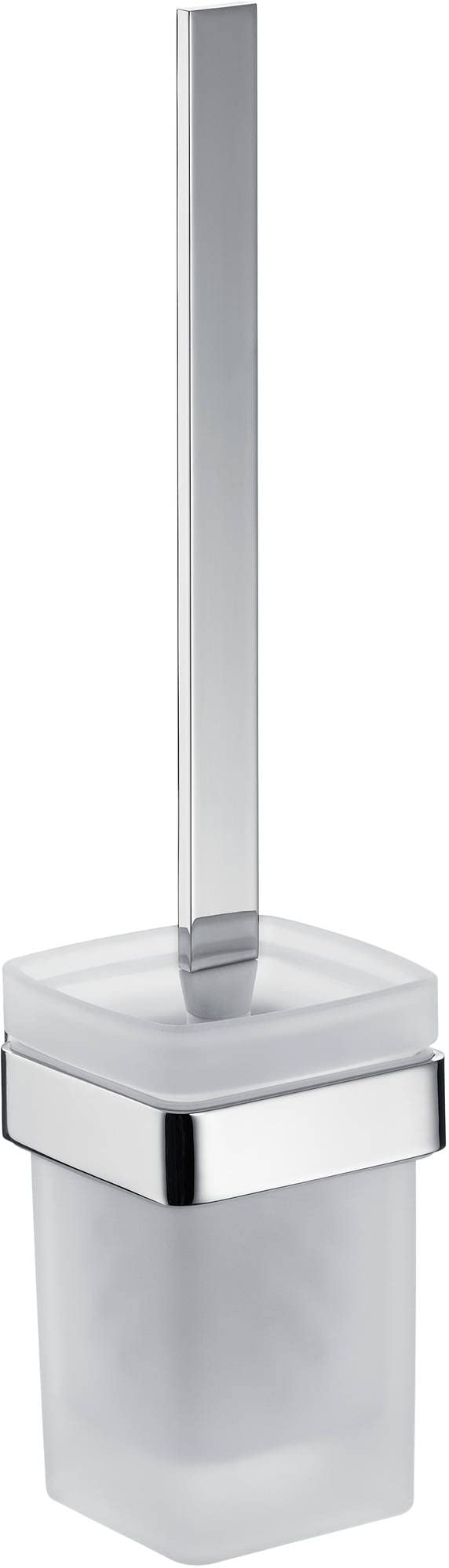 Emco Loft 237578 Toilet Brush Set Frosted Cut Glass Wall Mounted Chrome