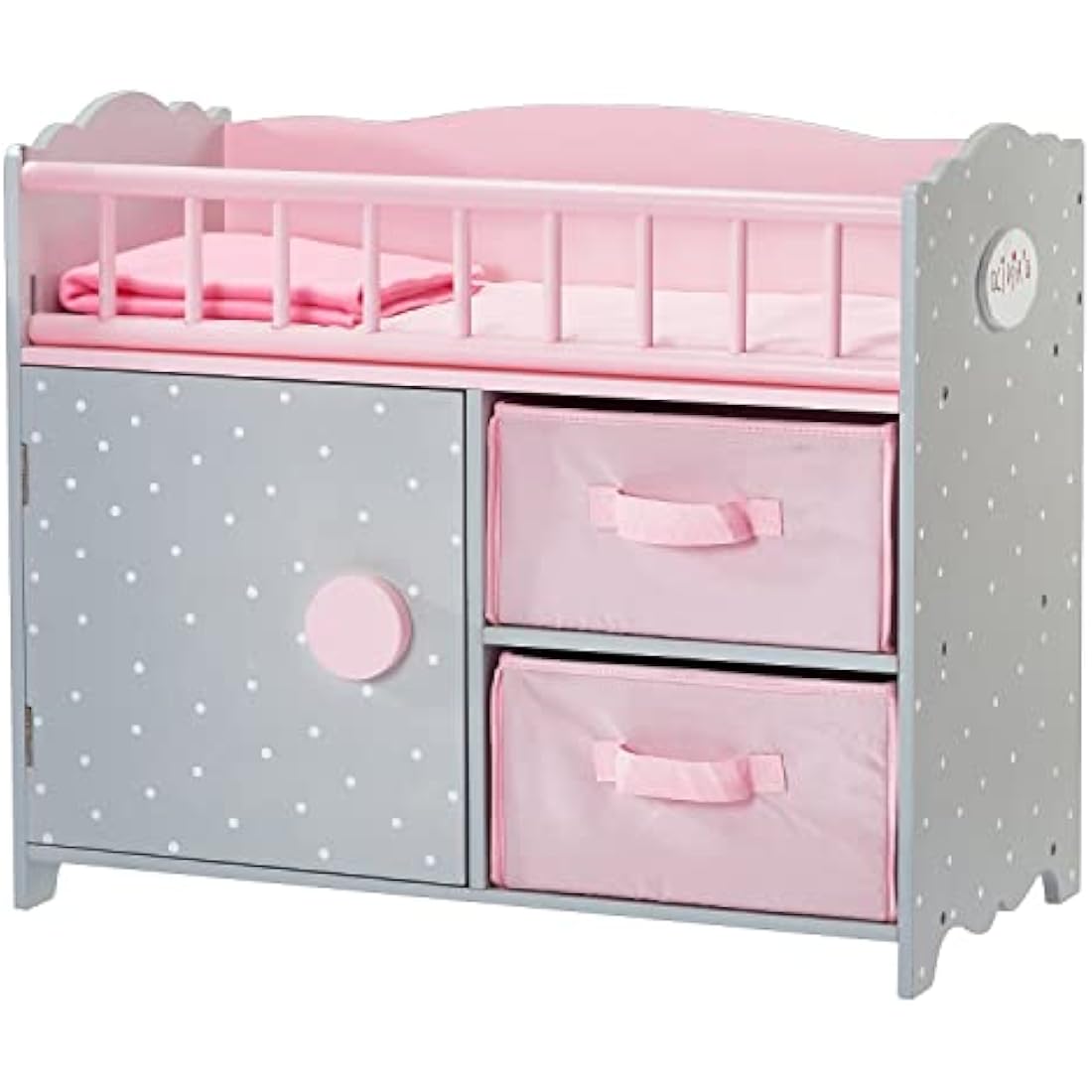 Olivia's Little World Crib, Cabinet & Cubby