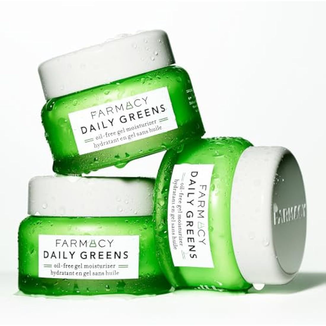Farmacy Daily Greens Oil Free Gel Face Moisturizer - Daily Facial Moisturizing Cream with Hyaluronic Acid - New Fragrance-Free Formula