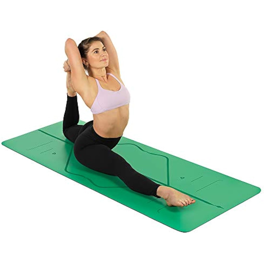 Liforme Travel Yoga mat – Patented Alignment System, Warrior-like Grip, Non-slip, Eco-friendly and Biodegradable, Ultra-lightweight, Sweat resistant, Long, Wide and Thick