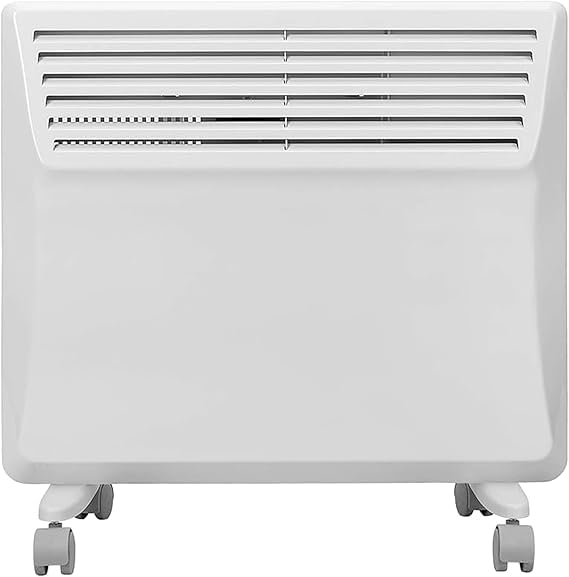 Devola Electric Panel Heater Low Energy Wall mounted Radiator 500W, Eco Warm Energy Efficient Technology, Floor stand & wall mount, Adjustable
