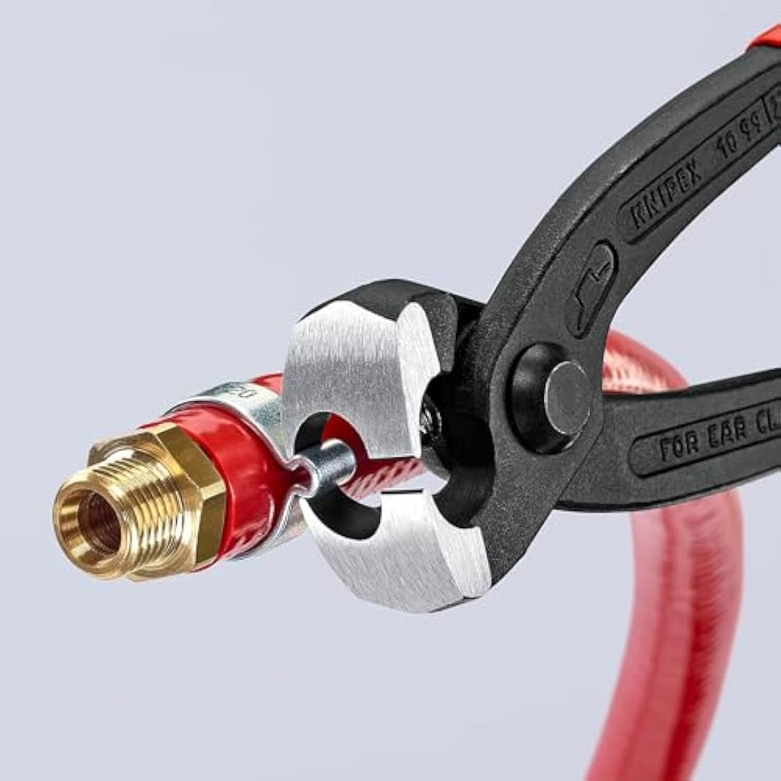 Knipex Ear Clamp Pliers black atramentized, plastic coated 220 mm 10 99 I220