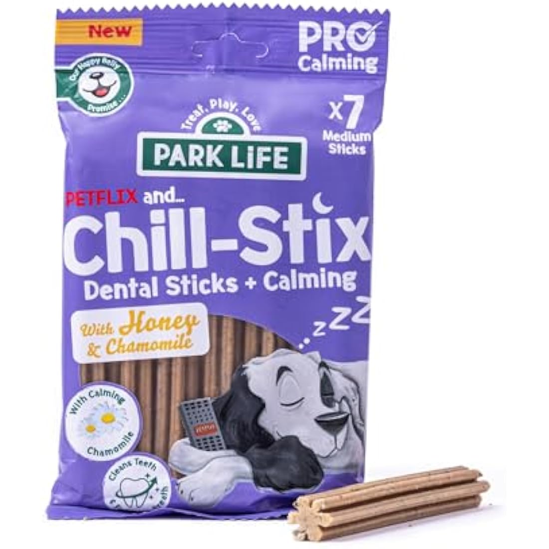 PARK LiFE - Chill-Stix Honey & Chamomile, 7 Medium Sticks, 14 x 180g Packs