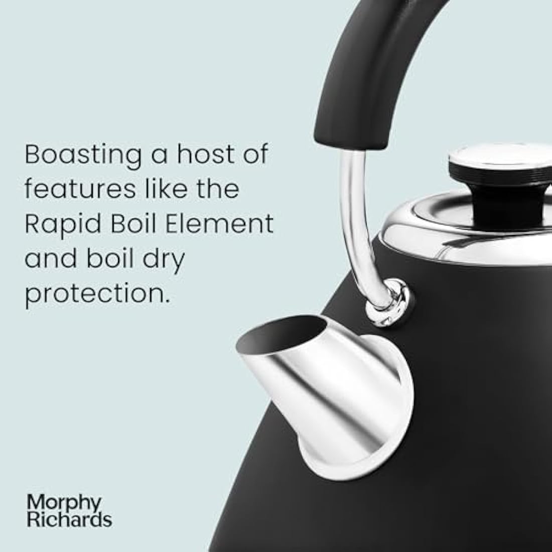 Morphy Richards 100131 Venture Pyramid Kettle Black