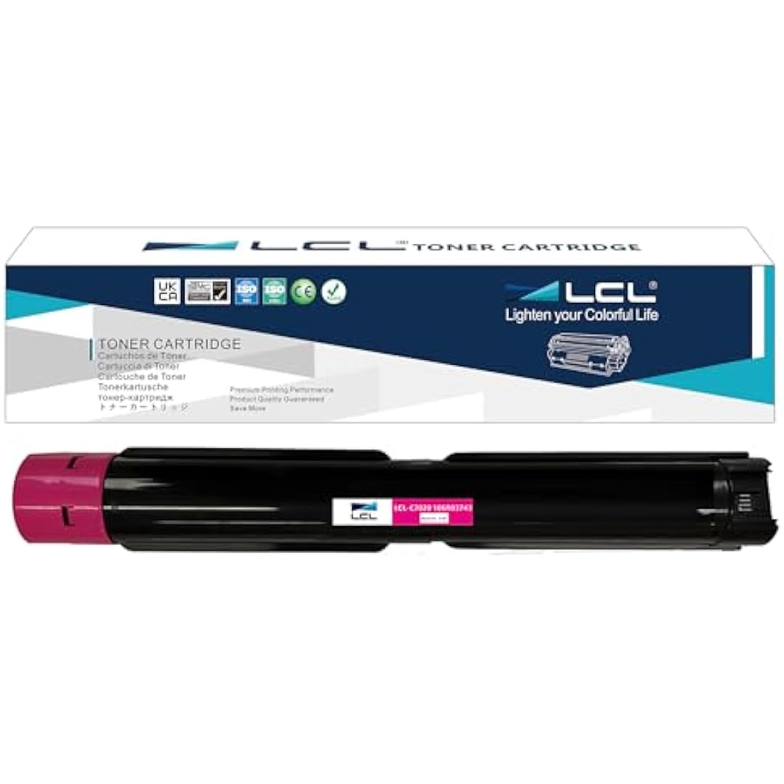 LCL Compatible Toner Cartridge for Xerox Versalink C7020 C7025 C7030 106R03743 Replacement for Xerox Versalink C7020 C7025 C7030 (1PK Magenta)