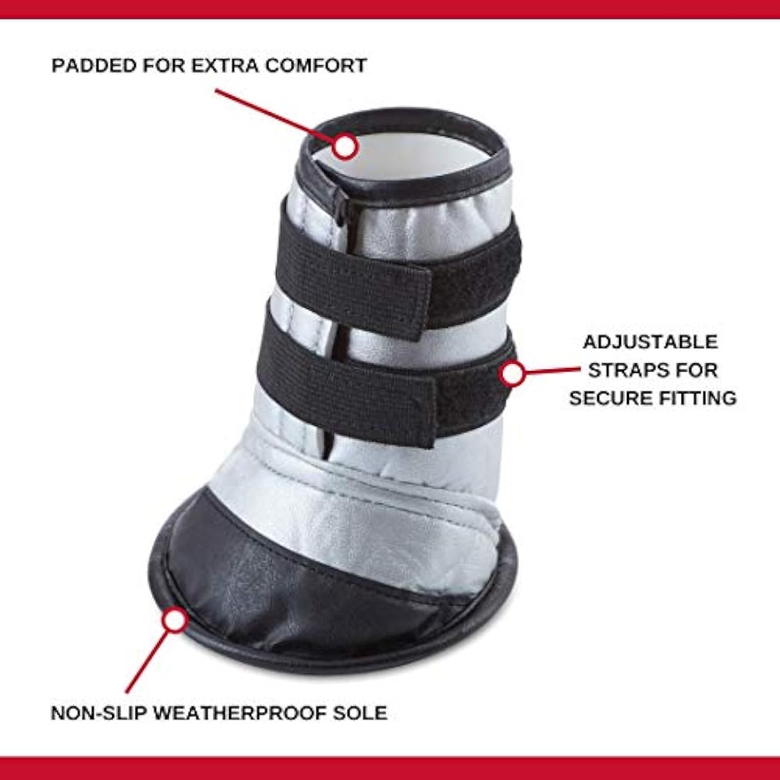 Mikki Dog, Puppy Hygiene Protective Dog Boot - Helps Keep Injured Paws Dry and Clean - Size 2