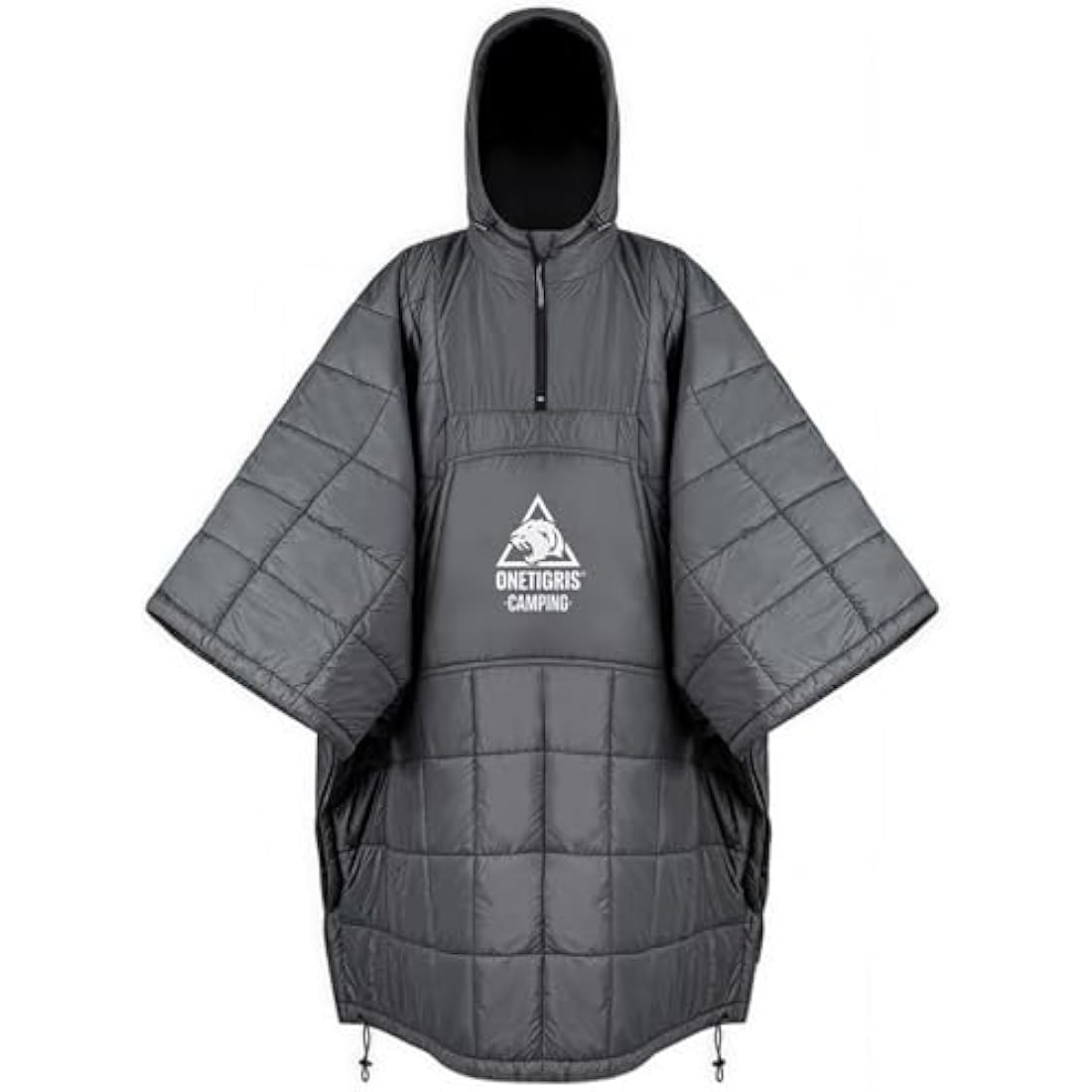 OneTigris Camping Blanket Poncho with Recycled 3M Thinsulate Insulation,Wearable Hoodie Blanket | Ultralight Water-Resistant Warm Camping Blanket for Outdoor, Hiking, Stadium