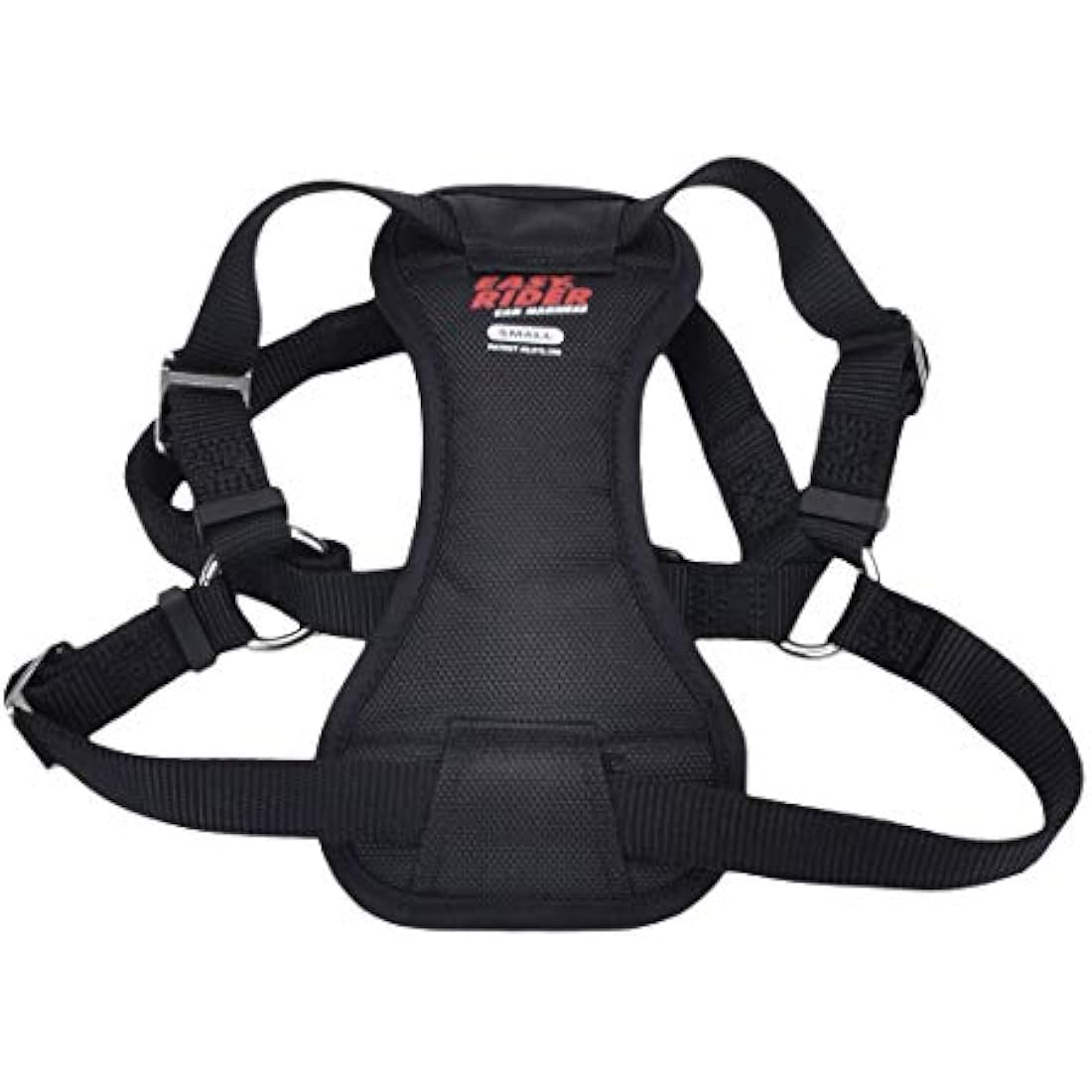 Coastal - Easy Rider - Adjustable Dog Car Harness, Black, SML (16"-24")