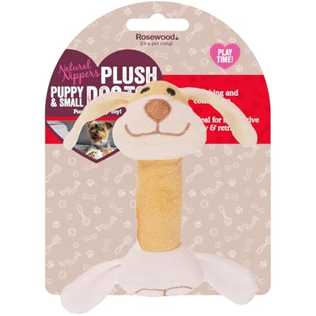 Rosewood Dog Natural Nippers Cuddle Plush, for All Breed Sizes
