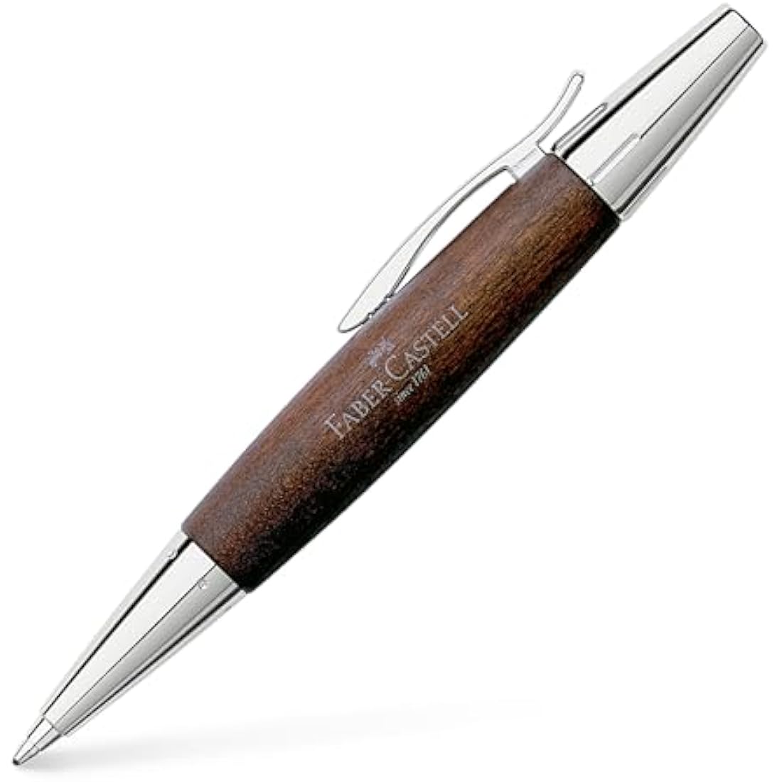 TWIST BALLPEN PEARWOOD/CHROMO DARK BROWN