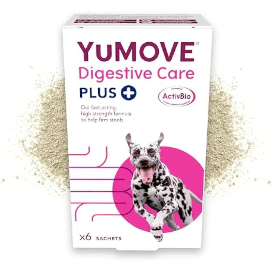 YuMOVE Digestive Care PLUS, Dogs & Cats Pre and Probiotics Supplement for Gut Health, Digestive Support Veterinary Strength with Fast-acting Ingredients, All Ages and Breeds, 60 Sachets