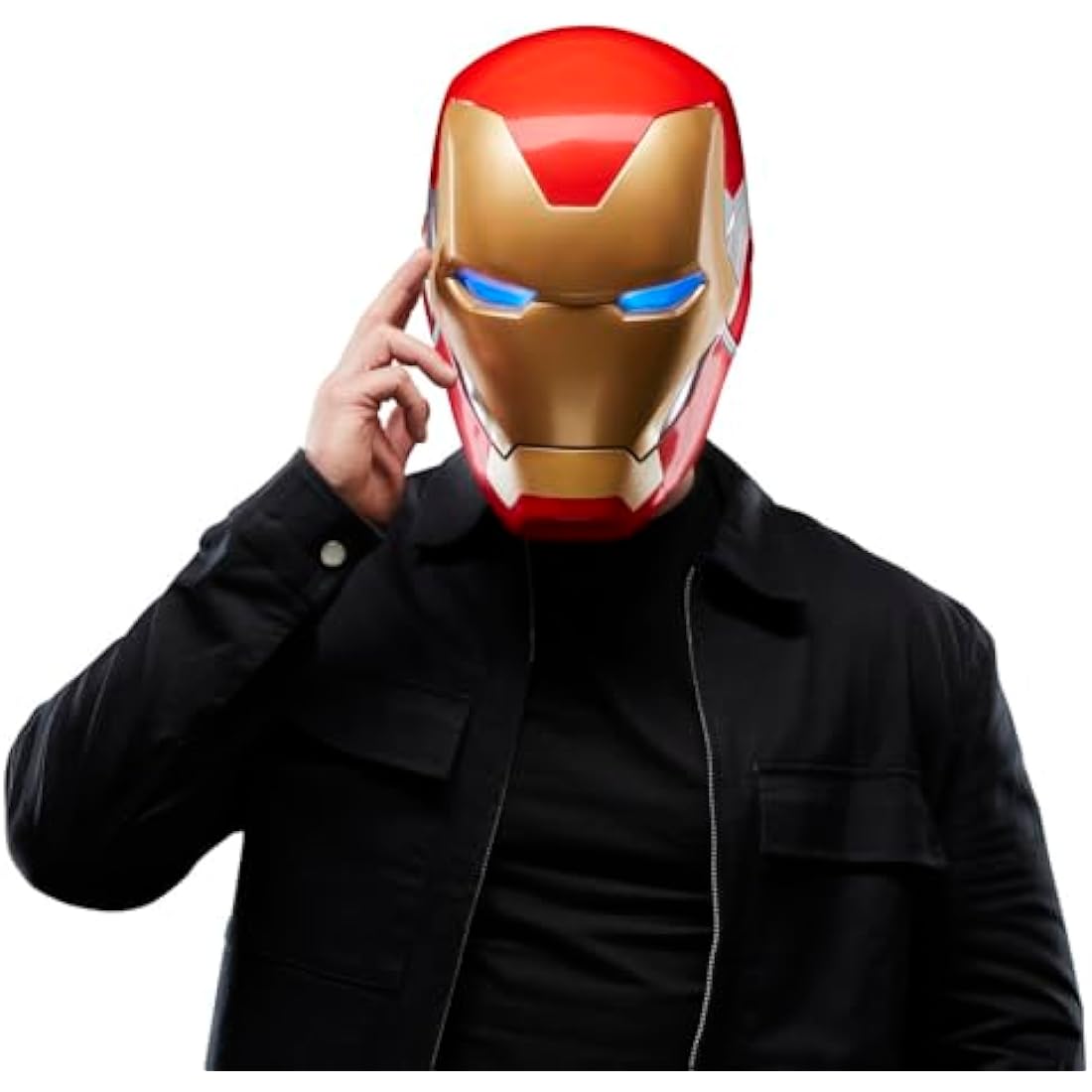 AVENGERS Marvel Legends Series Iron Man Premium Electronic Helmet with Light FX, Endgame Adult Roleplay Gear