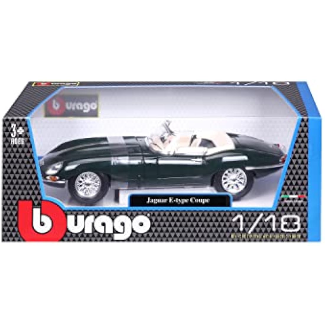 Bburago 1:18 Gold Jaguar "E" Cabriolet (1961)