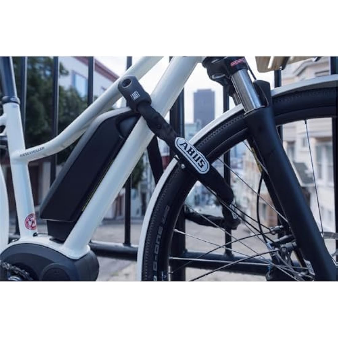ABUS Steel-O-Chain 9808K chain lock - Bike lock with XPlus cylinder for protection against tampering - security level 11 - 8 mm thick - 140 cm long - Black