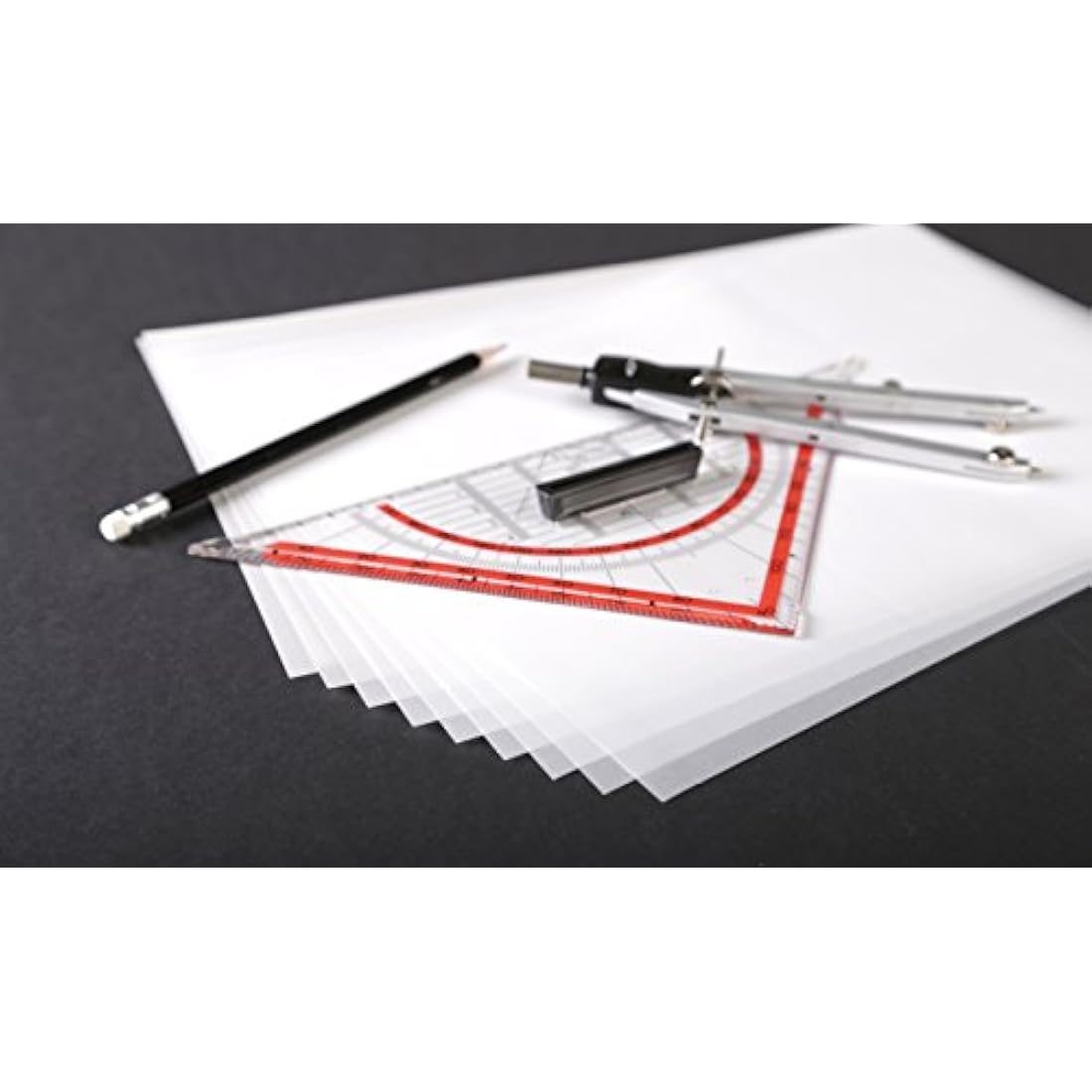 Clairefontaine - Ref 96505C - Tracing Paper (500 Sheets) - A4 Sized, 70/75g, High Transparency, Smooth Surface, Acid Free, Printable - Suitable for Ink, Marker & Pencil