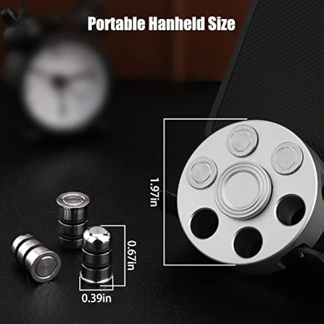 Metal Fidget Spinner Toy for Adults Kids, Cool Alloy Hand Finger Spinner Cube Toy for Stress Relief Anti Anxiety, Spinning Toys Gifts for Christmas Halloween Stocking Suffer Classroom Prizes(Sliver)