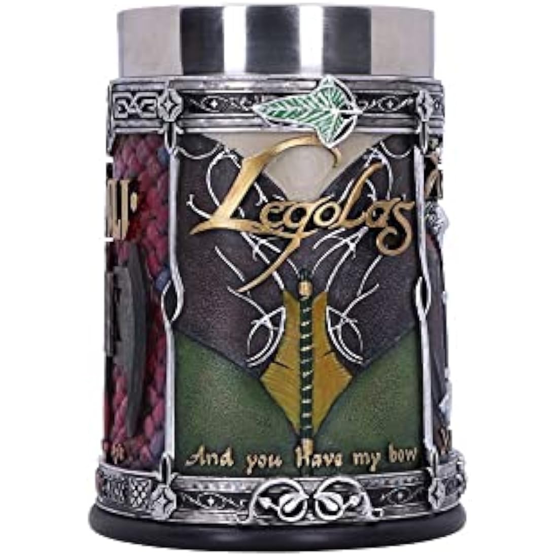 Nemesis Now Officially Licensed Lord of The Rings The Fellowship Tankard, Multi Coloured, 15.5cm